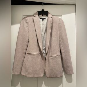 Ann Taylor Cream Houndstooth Print Blazer